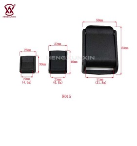 Fibbia a camma in plastica ecologica per moda, regolabile multi-misura, a sgancio rapido, per cinture e borse in nylon - Product Image 4