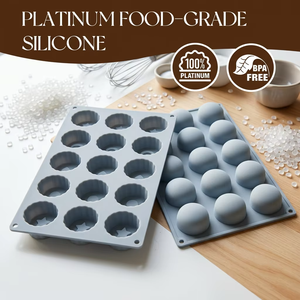 Moule à gâteau en silicone à 15 cavités, plateau de cuisson antiadhésif en forme de couronne et de visage souriant, pour pudding, biscuits, pâtisseries, bricolage - Product Image 3