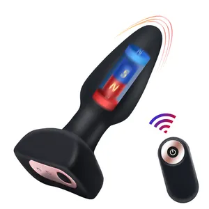 7 Speeds Magnetic Impact Butt Plug Remote Control Anal Vibrator For Adults Intimate Goods Masturbator Sex Machine