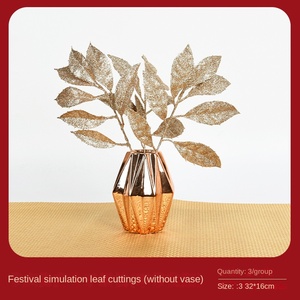 Adornos Navideños de Simulación de Bayas Rojas de Fábrica, Ramas de Piñas para Decoración Festiva DIY, para Diseño Navideño - Product Image 6
