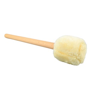 Baqueta de tambor con cabeza de fieltro suave y mango largo para xilófono y <span class=keywords><strong>timbales</strong></span>, color beige - Product Image 4