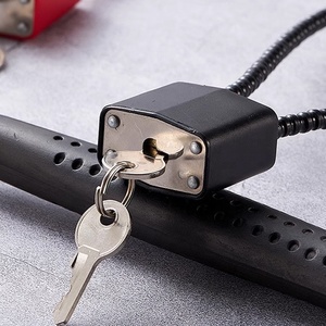 <span class=keywords><strong>Cable</strong></span> DE SEGURIDAD Cerradura de pistola con llaves Cerradura de pistola negra y roja <span class=keywords><strong>Cable</strong></span> de grillete de diferente longitud 8,5 "11" 15 "<span class=keywords><strong>Cable</strong></span> de bloqueo de pistola - Product Image 3