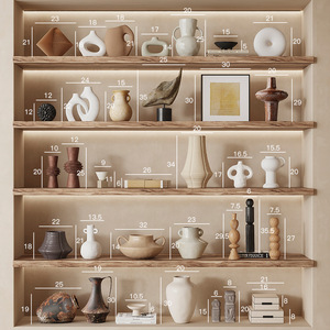 Vasi in Ceramica Irregolari Stile Nordico, Portacandele Creativi Circolari, Contenitori per Fiori per Arredamento Casa e Soggiorno - Product Image 1