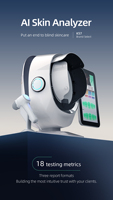 Analyseur de peau du visage et de la tête K57 AI 3D avec écran tactile 15,6 pouces WIFI pour usage commercial, testeur de rides et d'acné