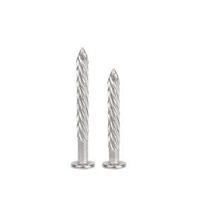 Fábrica de China Clavos en espiral de acero inoxidable Tornillos de expansión Clavos roscados impulsados por martillo oculto Clavos torcidos - Product Image 3