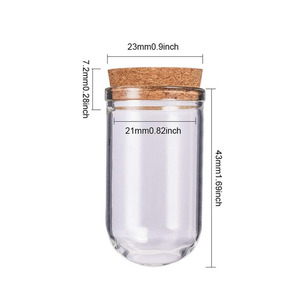 Hot bán giá bán buôn có sẵn kích cỡ khác nhau nhỏ Glass Dome với nút chai cơ sở thân thiện với môi - Product Image 4