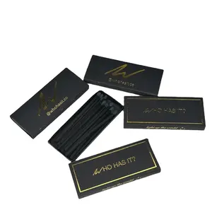 RSP logo personalizzato nero dorato nero in scatola abbinamenti di sigarette premium tutti i fiammiferi lunghi neri