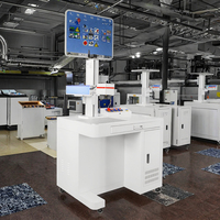 Nueva Máquina de Marcado Láser de Fibra JNFS de Alta Potencia 20-100W con Enfriamiento por Aire, Compatible con Formatos DXF/PLT/BMP/AI/DST, Corte CNC Portátil