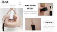 Nid pour animaux de compagnie élégant et portable moderne antidérapant pour chien lit de siège de voiture en tissu Oxford en peluche avec motif imprimé pour petits animaux moyens