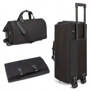 BSCI factory Wholesale <b>Rolling</b> Convertible Suit Carry On <b>Duffle</b> <b>Bag</b> Travel Waterproof Folding Garment Trolley <b>Bag</b> - Product Image 6