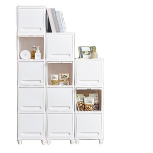 ตู้เก็บของในห้องน้ำ3ชั้นแบบบางตู้เก็บของแคบพร้อมลิ้นชัก - Product Image 1