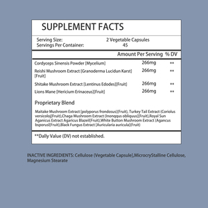 Cápsulas de Hongo Reishi Directas de Fábrica con Extracto de Hongo Reishi, Energía Natural, Mejora del Estado de Ánimo, Refuerzo del Sistema Inmunitario, Promueve la Concentración - Product Image 2