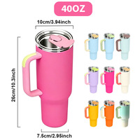 Gobelet de voyage isotherme grande capacité avec logo personnalisé, couvercle anti-fuite, en acier inoxydable 18/8, compatible avec le porte-gobelet de voiture