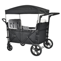 Nouveau chariot de voyage multi-terrain pliable pour bébé, poussette, chariot de transport, chariot utilitaire en acier inoxydable, vente chaude