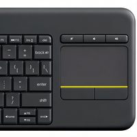 K400 Plus Smart TV Notebook Desktop Touch Mute Wireless Touchpad Keyboard untuk PC Laptop Android