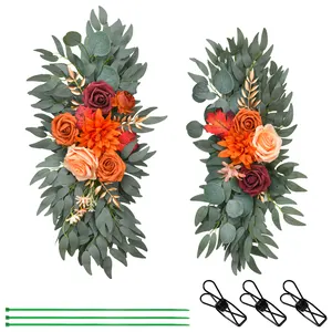 Welcome Artificial Plants Flowers Wedding Decoration For Welcome Brand Lintel Decorated Wedding Party Scene Indicator