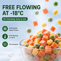 Proveedor de Vegetales Mixtos Congelados a Granel, Maíz, Guisantes, Zanahorias, IQF, Listos para Cocinar, 18 Meses de Vida Útil, HACCP, Directo de Fábrica
