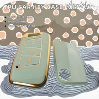 Vente en gros de coques de clés de voiture KOLEN en TPU, accessoires de voiture haut de gamme, résistantes aux rayures, légères, pliables, Passat B8 D3
