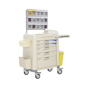 Carrito Médico de Emergencia Multifuncional GINEE MEDICAL con Ruedas Silenciosas de Acero Inoxidable, Modelo B14, 1 Año de Garantía - Product Image 4