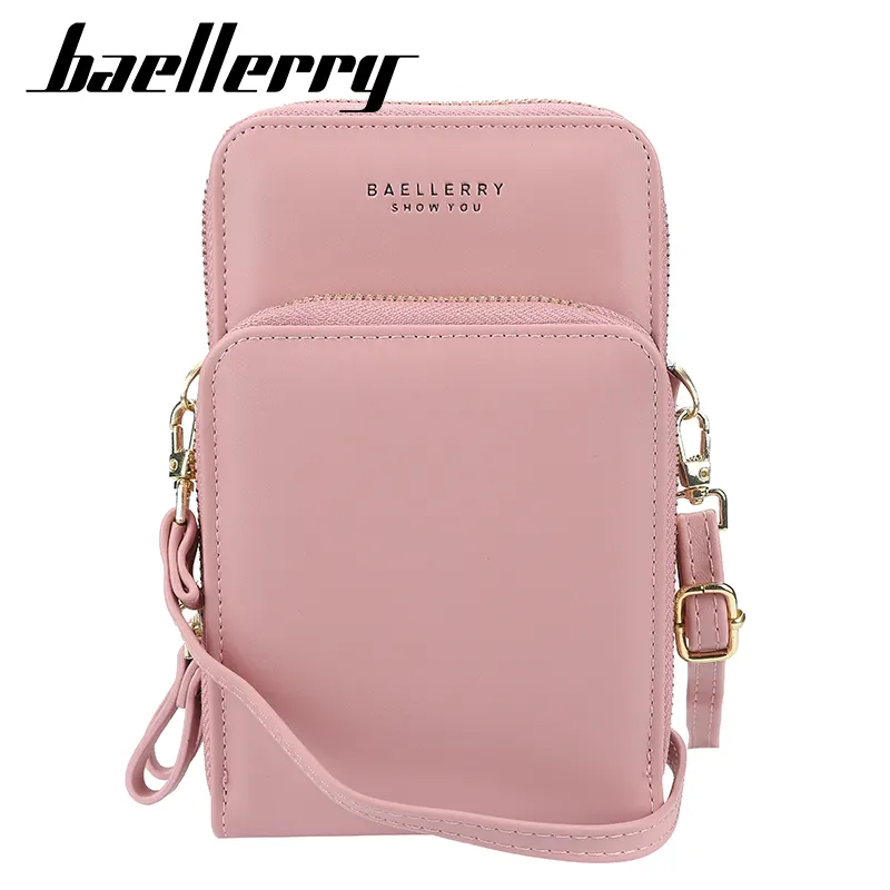 Новый дизайн, вместительные сумки для женщин 2021 baellerry, многофункциональная сумка из искусственной кожи, держатель для телефона, бумажник