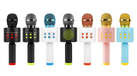 Microphone sans fil portable LED, micro audio portable compatible TikTok, micro pour podcast, enregistrement musical, équipement de studio