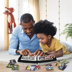 Album Portacarte <span class=keywords><strong>da</strong></span> <span class=keywords><strong>Collezione</strong></span> a 3 Anelli con 4 Tasche per Carte <span class=keywords><strong>da</strong></span> Baseball, Raccoglitore per 400 Carte Collezionabili, Mini Album in Ecopelle - Product Image 4