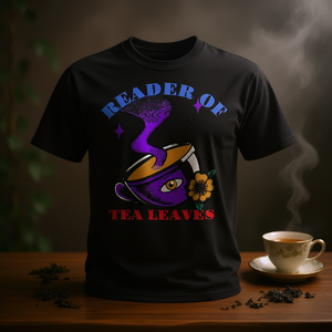 Camiseta Reader Of Tea Leaves con diseño de taza morada, talla unisex para adultos - Product Image 3