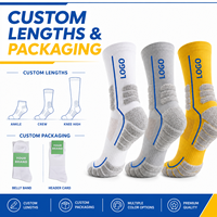 Chaussettes en coton personnalisées de haute qualité avec logo pour le sport, chaussettes de basketball respirantes et anti-transpiration, chaussettes de sport personnalisées