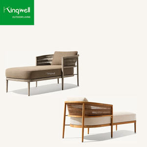 OEM /ODM Chaises longues d'extérieur <span class=keywords><strong>Coussin</strong></span> imperméable de <span class=keywords><strong>remplacement</strong></span> Patio Pool Lounge Daybed Lit de soleil en bois de teck - Product Image 3