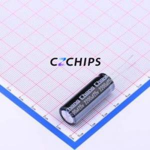 Condensador Electrolítico de Aluminio de Orificio Pasante GE1E222MI350A00CV0, Orificio Pasante, D12.5xL35mm 2200uF 20% 25V 5mm - Product Image 1