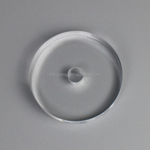Dày Acrylic tăng cơ sở tùy chỉnh tròn vuông nhỏ nhỏ Acrylic vát cơ sở với lỗ ở giữa plexiglass cơ sở hỗ trợ - Product Image 5