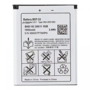 Batterie de remplacement premium 1000 mAh de qualité réparatrice pour jeux BST-33 W610 W660 T715 G705 CE RoHS – Vente en gros et en vrac - Product Image 1