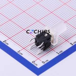 ML6-H2T2RQA Tactile Switch Through hole Component (THT) Switch Single Pole Single Throw Round Button 1.6N Through Hole - Product Image 1