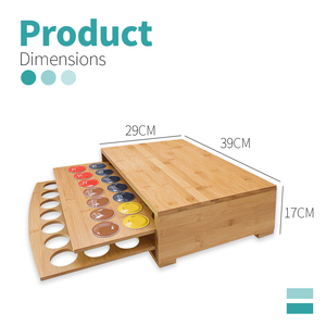 Cheap Removable Wood Bamboo 70 K Cup Keurig Storage <strong>Coffee</strong> <strong>Pod</strong> K-Cup Storage <strong>Drawer</strong> - Product Image 3