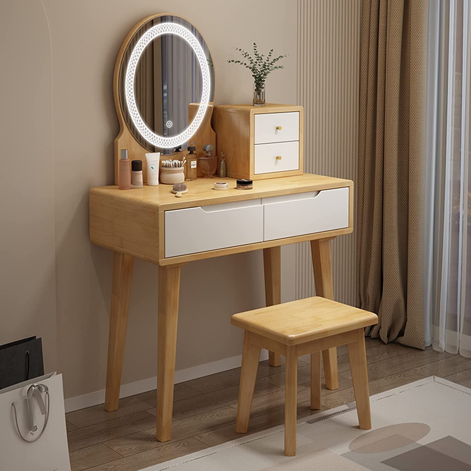 mirror vanity desk