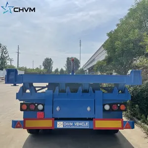 3 trục phía sau tipper 40ft 40 tấn container Trailer kết thúc xe tải bán Trailer