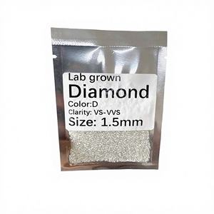 Diamants de laboratoire HPHT de 0,03 ct à 0,08 ct, taille brillant ronde, E VVS2, 2,1-2,7 mm - Product Image 4