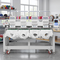 Machine à broder automatique informatisée à tête simple ou multi-têtes (2/3/4/6/8/10) et à 9/12/15 aiguilles – Idéale pour broder les casquettes, les chaussures, les t-shirts et les vêtements