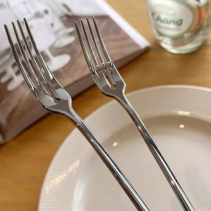 410 Stainless Steel Fruit Dessert Dinner Noodles Forks &amp; Steak <strong>Knife</strong> <strong>Set</strong> Mirror Polish New <strong>Chinese</strong> Style Tableware - Product Image 3
