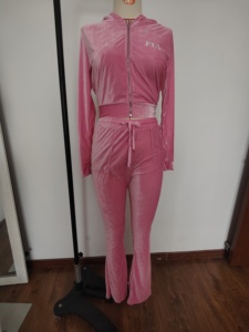 2026 Custom <strong>Velvet</strong> Full Zip up Crop Top <strong>Jacket</strong> and Shorts Sets for <strong>Women</strong> Casual Summer Color Block 2 Piece Set Y2k Tracksuit Set - Product Image 6