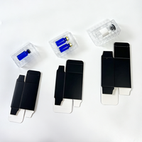 Boîte d'emballage personnalisée en carton mat écologique de qualité supérieure pour flacon vide de 3 ml, avec plateau en plastique pliable pour l'emballage