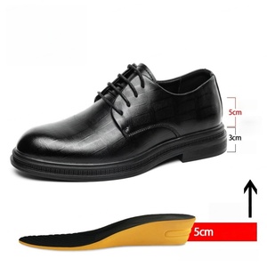 Men's Fall 2025 Formal <b>Shoes</b>-New English Pointed-Toe <b>Height</b> <b>Increasing</b> Waterproof Breathable Wedding Bridal Gown Tie <b>Shoes</b> - Product Image 2