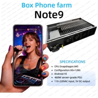 Caja de Placa Base para Teléfono Móvil Spotify Chassis Click Farm, 20 Unidades, Sistema de Software para Granja de Bots para Samsung S9+