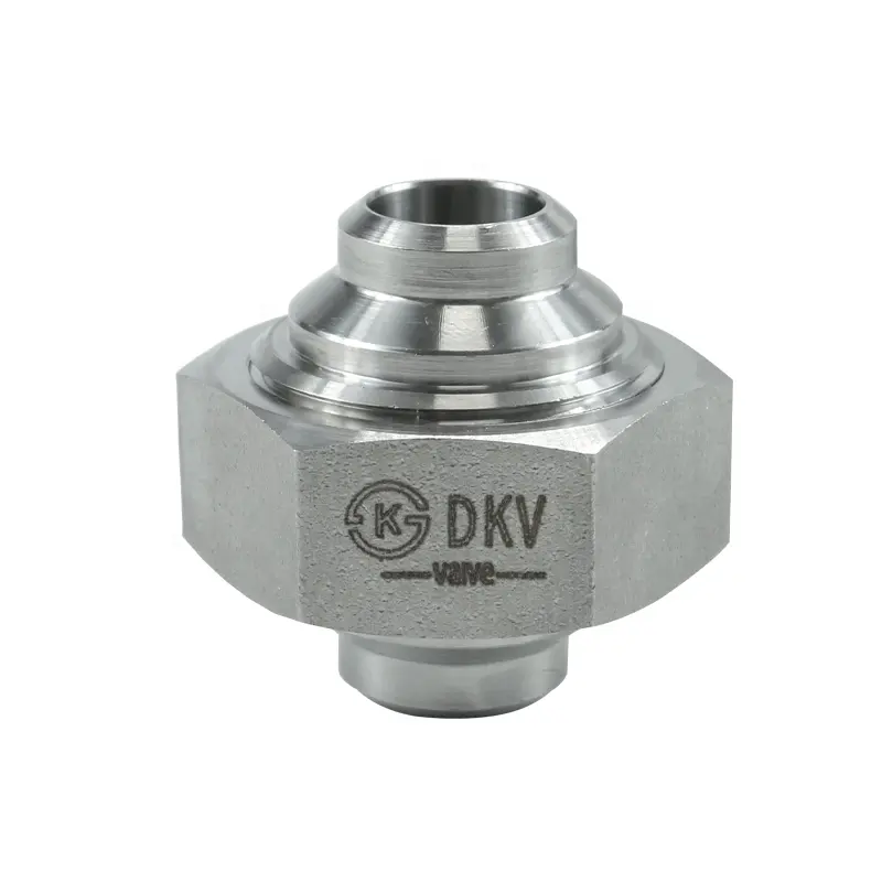 DKV高圧ステンレス鋼304/316ユニオン鍛造鋼ソケット溶接ユニオン1インチオス/メスユニオン