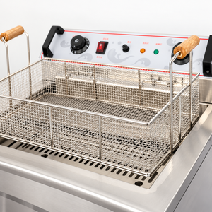 Großkapazitäts-Gewerbe-Edelstahl-Elektro-Tischfritteuse 6000W 20/30L Einzelbehälter Donut-Fritteuse für Restaurantausstattung - Product Image 3