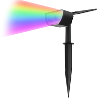 Lampes solaires RGB en gros pour jardin, éclairage LED extérieur pour pelouse, lumières de paysage à changement de couleur, étanches IP65 pour chemins et piquets lumineux
