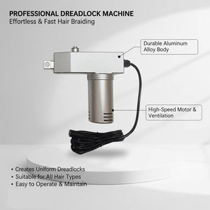 Machine à crocheter les dreadlocks automatique en acier inoxydable améliorée pour la fabrication rapide <span class=keywords><strong>de</strong></span> locs, idéale pour les salons, la maison et les extensions capillaires DIY - Product Image 3
