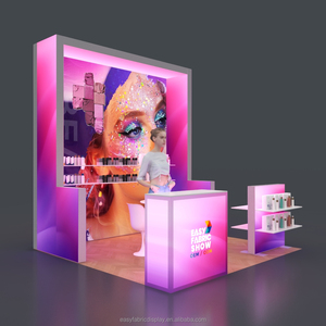 Stand Modular de Aluminio 3x3 para Exposiciones, con Impresión Digital, Caja de Luz Publicitaria, Estantes Desmontables para Ferias de Belleza - Product Image 3