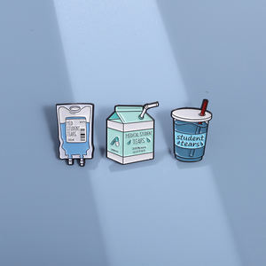 Saco de medicina criativa garrafa esmalte alfinetes personalizados estudante de medicina lágrimas broches lapela emblemas jóias góticas presente para amigos - Product Image 1