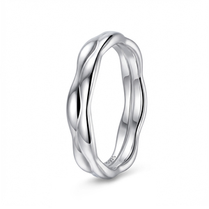 خاتم ختم عصري من الفضة الإسترلينية، بتصميم نقش بسيط، نرحب بالشعارات المخصصة للبيع بالجملة - Product Image 1